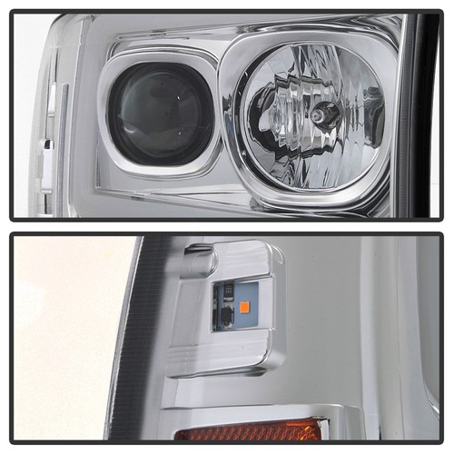 1999-2004 Ford F250 F350 SuperDuty [LED Tube] Projector Headlights Headlamps - Afbeelding 6 van 10
