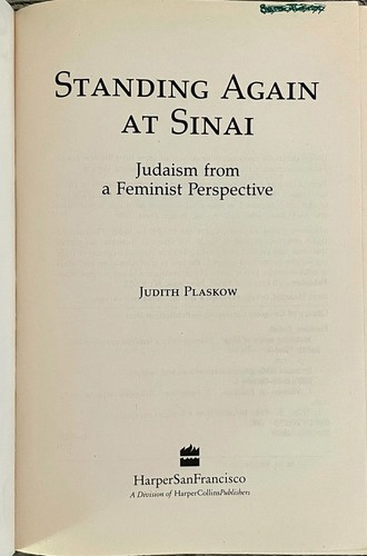 Standing Again At Sinai Feminist Perspective Judith Plaskow Judaica - Picture 3 of 7
