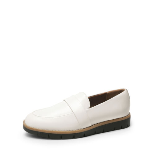 Womens Loafers Faux Leather Slip On Casual Shoes Daily Wear Work Office Loafers - Picture 4 of 32