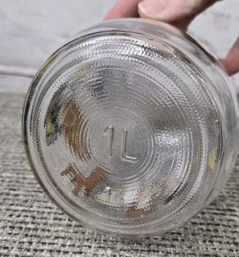 Vintage Niveau de Remplissage Kolonialglas Dose Klappdeckel Verschluss/Riegel 1 Liter - Bild 5 von 12