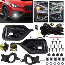 For 2022-2023 Subaru WRX STI Dynamic LED Turn Signal DRL Fog Bezel Lights 4PCS