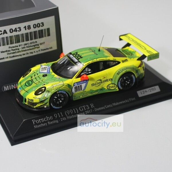 MINICHAMPS PORSCHE 911 (991) GT3 R - MANTHEY RACING - 24H