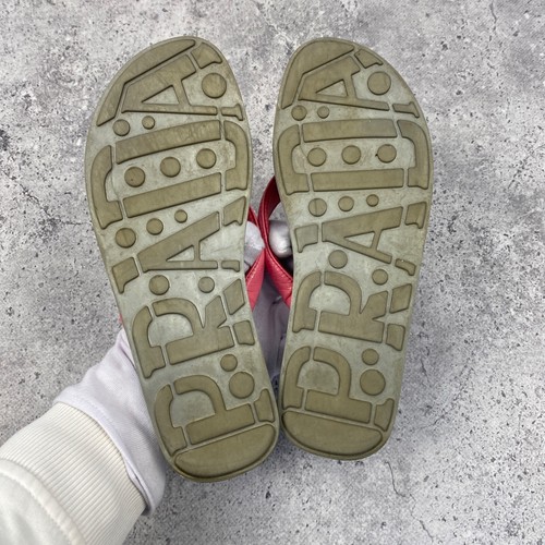 Chanclas Prada Sport rojas con lengüeta multicolor talla 36 - Imagen 12 de 12