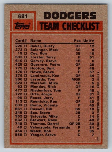 1983 Topps Baseball Set Builder Cards Rookies Vets Common 601-792 RAW Vintage - Picture 164 of 362