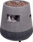 Design Terrassenofen Lavaofen Gasofen Feuerstelle Garten Feuerschale Grau