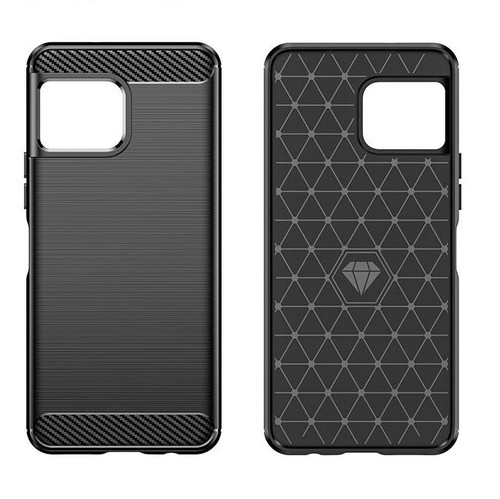 For T Mobile Revvl 7 7Pro T Phone2 5G Shockproof Fiber Brushed Rubber case cover - Picture 9 of 13