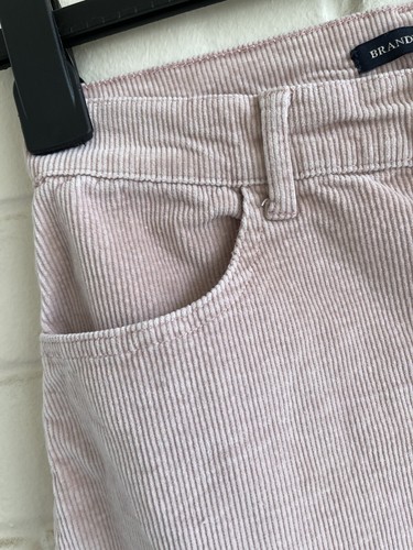 BRANDY MELVILLE Womens Mini Skirt Light Pink Short Corduroy Skirt Cotton Blend S - Picture 3 of 8