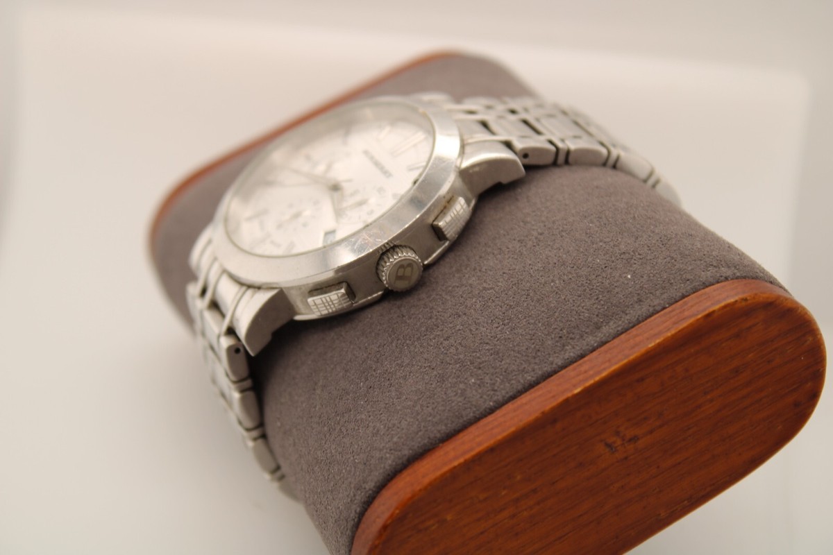 BURBERRY メンズ腕時計 シルバー BU1372 Burberry Heritage BU1372 Wrist Watch for Men for sale online