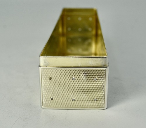 Antique French Large Sterling Silver Box Unique Case Hallmarked Early 20th C - Picture 7 of 13