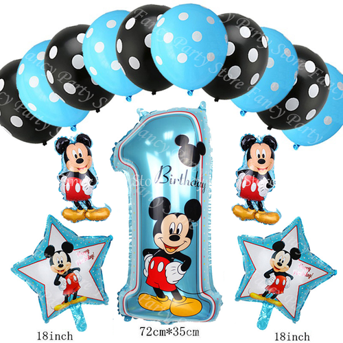 Mickey Minnie Mouse Disney Geburtstag Ballons Baby Dusche Geschlecht Enthüllung Party - Bild 12 von 27