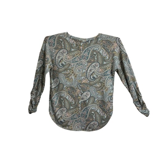 Maglia maglia Cupio Paisley taglia XL increspata manica lunga elasticizzata ufficio artistico - Foto 2 di 8
