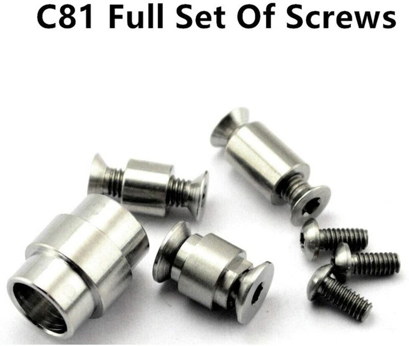 Kit de pivote de tornillos de cuchillo accesorio de tubo de cordón para Spyderco Paramilitar PM2 C81 Foto 4 de 4