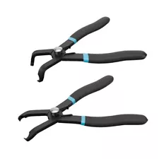 DURATECH 2-Piece Push Pin Pliers Set with 30 Degree and 80 Degree Offset Jaws