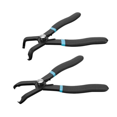 DURATECH 2PC 30°&80° Push Pin Pliers Offset Jaws Spring Loaded Auto Clip Removal - 第 9/9 張圖片
