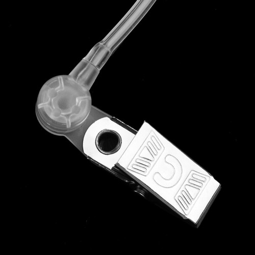Coil Acoustic Air Tube With Metal Clip Replacement For Radio Earpiece Headset - Zdjęcie 7 z 8