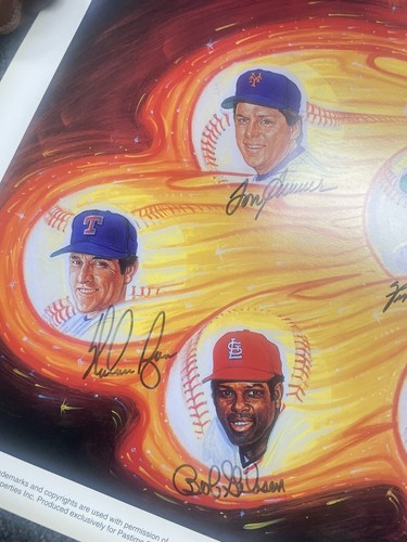 3000 Strikeout Club Signed Poster (10) Tom Seaver, Nolan Ryan, etc. – COA JSA - Picture 6 of 11