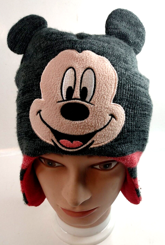 Disney Mickey Mouse Invierno Gorro Medias Sombrero Con Orejeras - Imagen 1 de 12