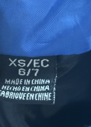 Reebok Puffer Jacket Kids XS 6-7 Blue Lightweight Coat Boys or Girls - Picture 4 of 7