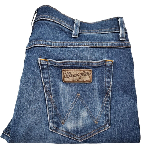 Pantalones de mezclilla Wrangler para hombre W36 L26 Roxboro azul oscuro - Imagen 1 de 10
