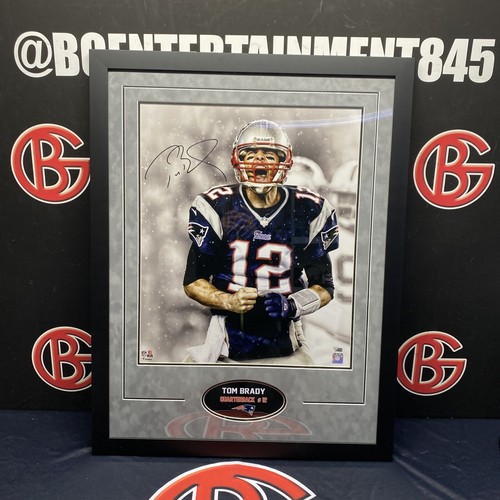 Foto firmada por Tom Brady de los New England Patriots 20X24 autografiada fanáticos - Imagen 1 de 4