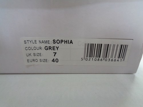 Ladies New Grey Womens Flats Summer Comfort Casual Shoes RRP £30 UK Sizes 4-8 - Picture 8 of 12
