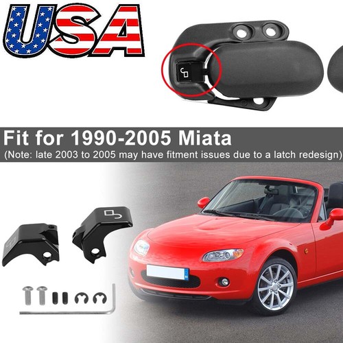 For 90-05 Mazda Miata MX5 Soft Top Convertible Roof Latch Lock Left & Right Set - Picture 7 of 15