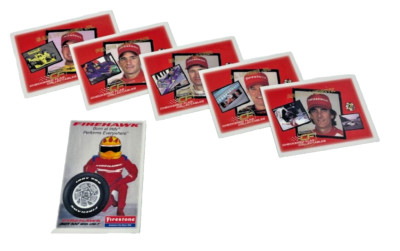2002 Firestone 5 Trading Card Set Checkered Flag
