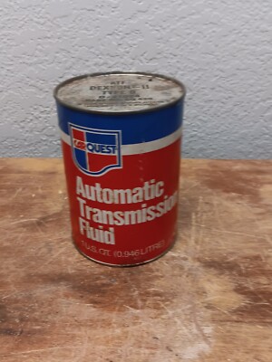 Vintage Car Quest Automatic Transmission Fluid Dexron 2 Type D FULL CAN