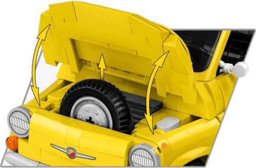 Fiat Abarth 595 brick model car - Cobi 24353 - 1223 bricks EXECUTIVE EDITION - Picture 9 of 12