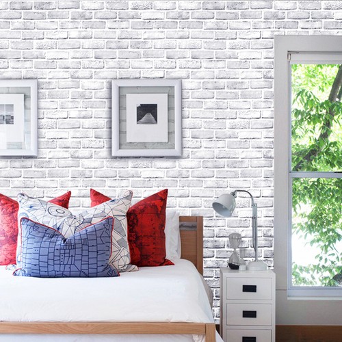 10M Real Brick Wallpaper Self Adhesive Wall Sticker Peel and Stick Contact Paper - Picture 11 of 13