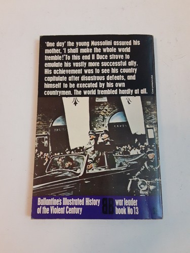 Mussolini by Christopher Hibbert (1972, Book, Illustrated) ballantine book - Imagen 2 de 2