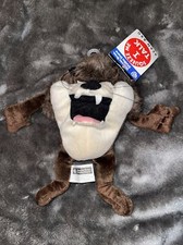 VTG 1998 Warner Bros Studio Store Tasmanian Devil Taz Bean Bag Plush With Tag 8"