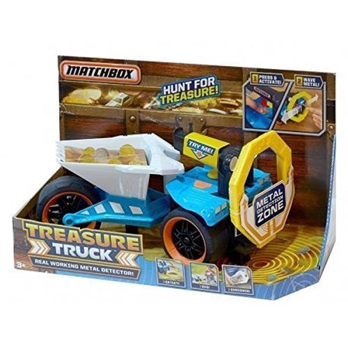 Matchbox Treasure Truck w, Real Working Metal Detector New in Box! - Afbeelding 1 van 6