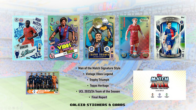 Topps Match Attax 2024/25 2025 MOTM Signature, Vintage Vibes, Heritage, TOTS