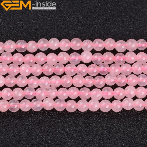 Natural Rose Quartz Gemstone Round Beads 15" 3mm 4mm 6mm 8mm 10mm 12mm 14mm 16mm - Picture 17 of 53