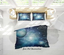 3D Space Planet Quilt Cover Set Duvet Cover Bedding Pillowcases