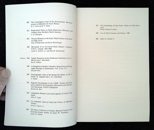 Arctic Journal of the Arctic Institute of North America 4 Issues 1980 Vol 33 1-4 - Imagen 15 de 15
