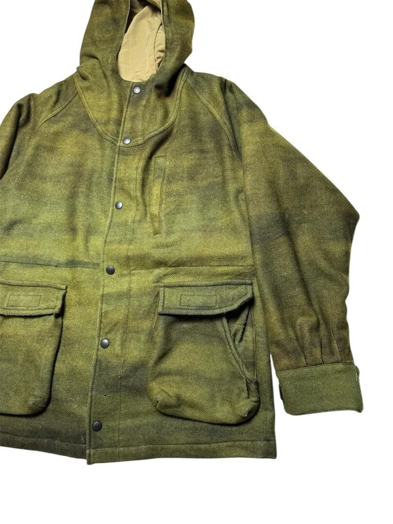 Veste à capuche en laine à aiguilles