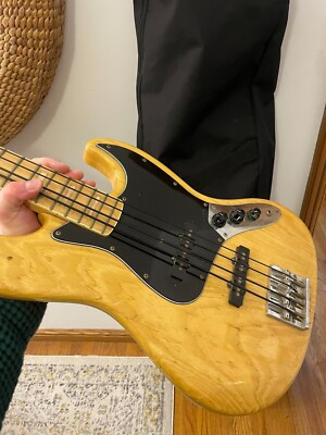 ベース Fender Japan 94' 1994 Fender '75 J-Bass Reissue - Natural - Crafted In Japan