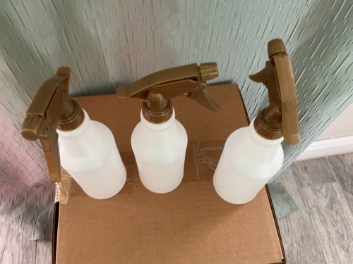Plastic Spray Bottles with Triggers 16 oz Empty (3 Pack) - Picture 2 of 4