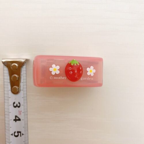 Mother Garden Mini Stapler Stationery Pink Strawberry Flower Small Kawaii - Picture 11 of 24