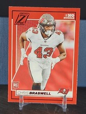 2024 ZENITH CHRIS BRASWELL NO HUDDLE RED ROOKIE FOOTBALL CARD NFL (RC)