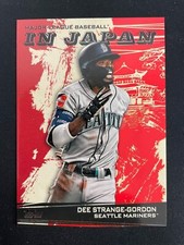 DEE STRANGE-GORDON 2021 TOPPS JAPAN EDITION MLB IN JAPAN RED /5 SEATTLE *8520