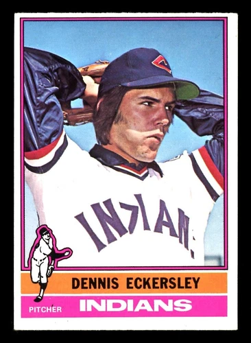 1976 TOPPS OPC O-PEE-CHE #98 Dennis Eckersley HOF Rookie EX+ RC A's Indians