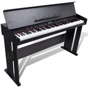classic 88 keys electronic piano electric keyboard digital lcd w