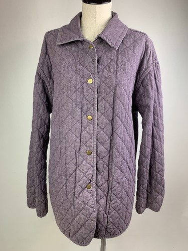 Vintage quilted reversible jacket sweater Unique Animal purple sz 10 Howard Wolf - Picture 7 of 9