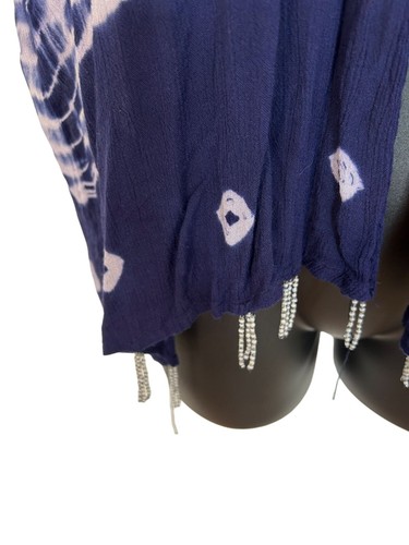 Soft Surroundings Womens Size L Open Cardigan Lightweight Beads Boho Hippie E534 - Picture 8 of 9