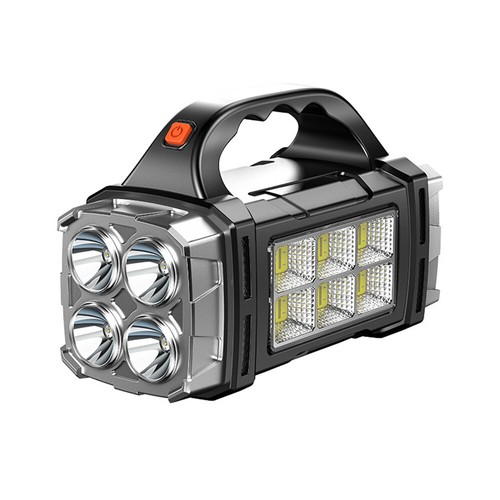 Leistungsstarke Solar LED Taschenlampe Wiederaufladbar 4 Beleuchtungsmodi Außen Arbeitsleuchten - Bild 22 von 23