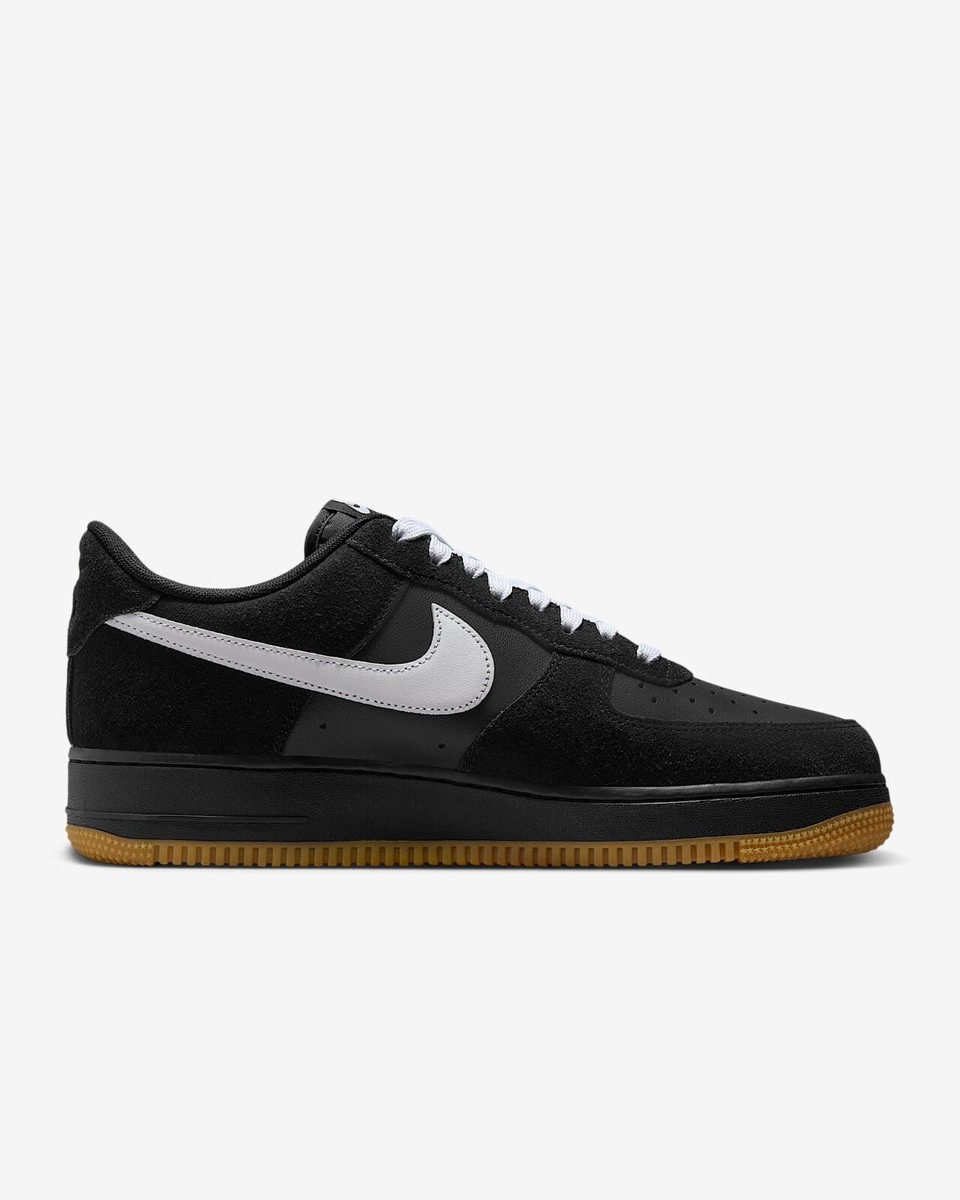スニーカー Nike Air Force 1 07 LV8 M Black Gum Light Brown White IB6388 Nike Air Force 1 '07 LV8 Black Gum Light Brown White IB6388