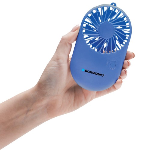2 in 1 Blaupunt Mini Handventilator mit 3 Geschwindigkeitsstufen & integriertem Akku Blau - Bild 3 von 7